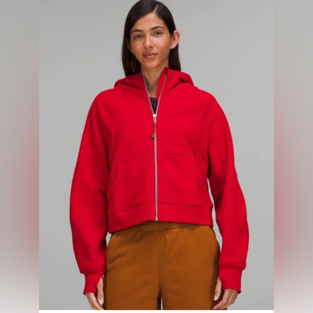 Lululemon Full Zip Oversized Scuba XS/S Hoodie Dark Red XS Small 0 2 4 6